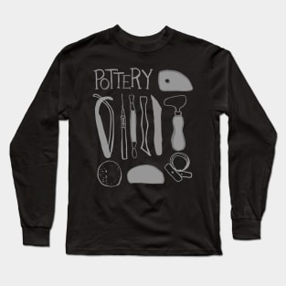 Pottery Tools Kit Long Sleeve T-Shirt